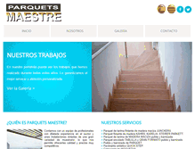 Tablet Screenshot of parquetsmaestre.com